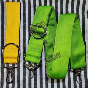 Hand Crafted So Green CNC Webbing Replacement Strap & Keychain Snap Wristlet NWT
